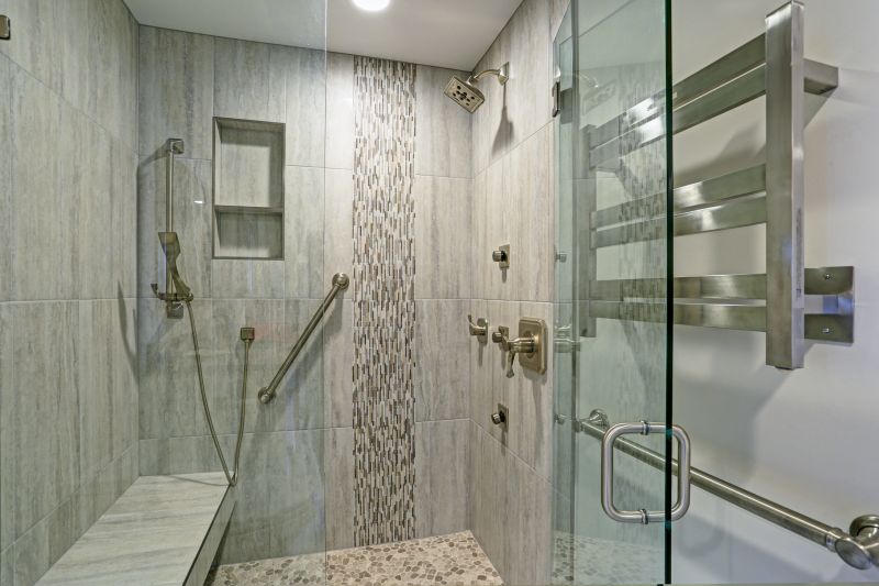 Contemporary Bathroom with Walk-in Shower